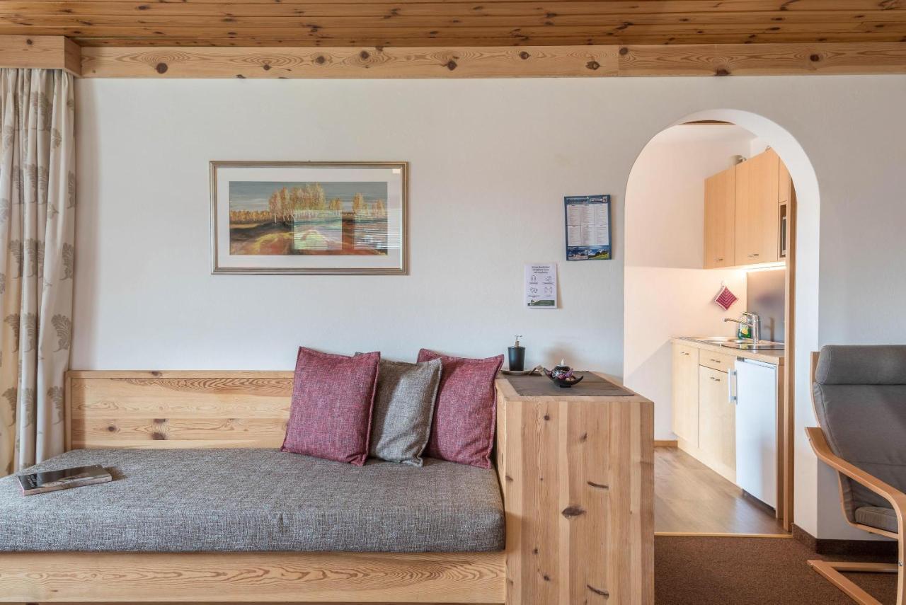 Ferienwohnung Haus Sonnegg Sonnenuntergang Lajen Exterior foto